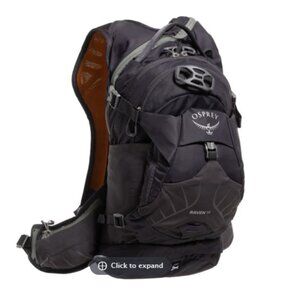Osprey Women's Raven 14 L Hydration Pack 85 oz. Reservoir Backpack Dark Grey NWT